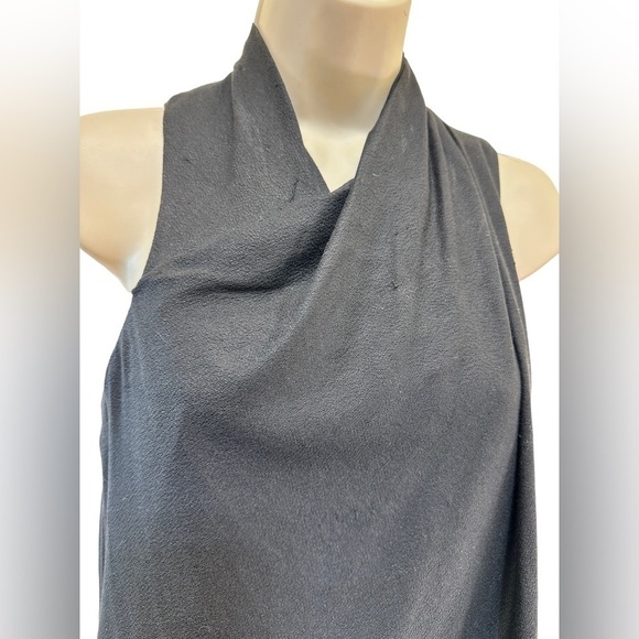 Helmut Lang Sleeveless Draped Top Black Back Zip - Picture 8 of 11